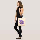 Blue Blume Tote Bag Wildlfower Beach Tragetaschen (Vorderseite (Model))