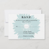 Blue Blume Wedding RSVP (Vorderseite)