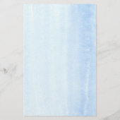 Blue Blumen Elegantes Baby Shower Game (Rückseite)