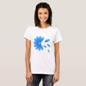 BLUE BLUMEN KOMFORTABLE T-SHIRTS (Vorne ganz)