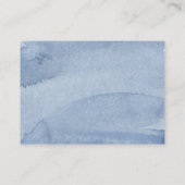 Blue Blumen Wedding Website Umschließungskarte Begleitkarte (Rückseite)