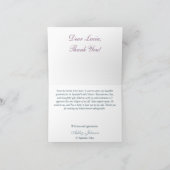 Blue Blumentee Party Brautparty Dankeschön Karte (Innenseite)