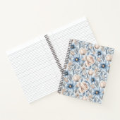 Blue & Blush Botanical Watercolor Notizblock (Innenseite)