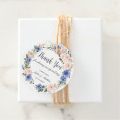 Blue Blush Floral Wedding Bridal Gefallen Vielen D Geschenkanhänger (Beispiel)