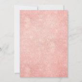 Blue Blush Pink Rose Gold Boho Hochzeit Save The Date (Rückseite)