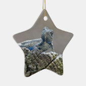 Blue Bly Alligator Lizard Keramikornament (Rechts)