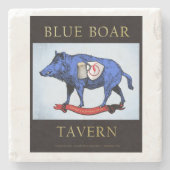 Blue Boar Tavern Marble Untersetzer (Vorderseite)