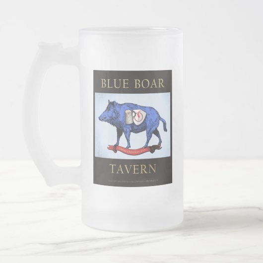 Blue Boar Tavern Mattierte Tasse (Links)