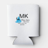 Blue boat Black Pfeil travel Agent blog Website Dosenkühler (Rückseite)