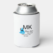 Blue boat Black Pfeil travel Agent blog Website Dosenkühler (Kanne Rückseite)