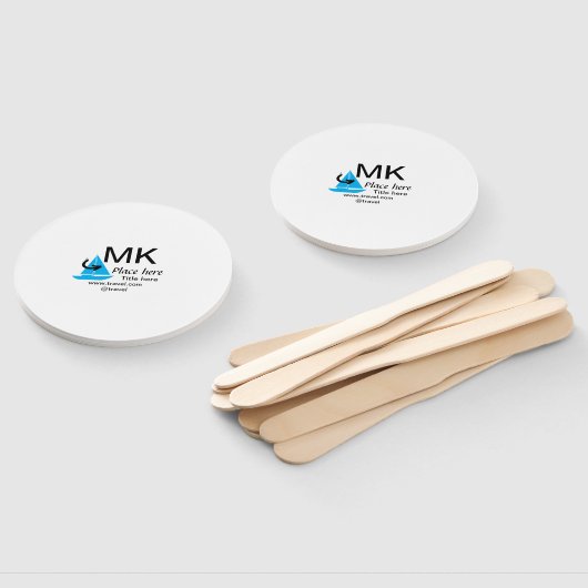 Blue boat Black Pfeil travel Agent blog Website Fächer (Non-assembled)