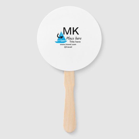 Blue boat Black Pfeil travel Agent blog Website Fächer (Vorderseite)