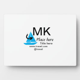 Blue boat Black Pfeil travel Agent blog Website Fotoplatte