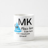 Blue boat Black Pfeil travel Agent blog Website Kaffeetasse (Mittel)