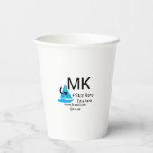 Blue boat Black Pfeil travel Agent blog Website Pappbecher (Rückseite)