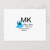 Blue boat Black Pfeil travel Agent blog Website Postkarte (Vorderseite)