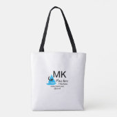 Blue boat Black Pfeil travel Agent blog Website Tasche (Rückseite)