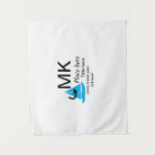 Blue boat Black Pfeil travel Agent blog Website Wandteppich (Vorderseite)