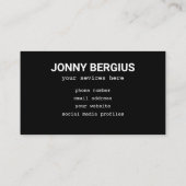 Blue Boat Handyman Visitenkarte (Rückseite)