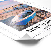 Blue Boat, Mousehole Harbour, Cornwall Fotodruck (Ecke)