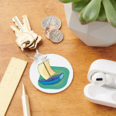 Blue Boat Schlüsselanhänger