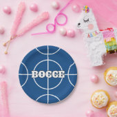 Blue Bocce Ball Game Custom Paper Party Teller (Party)