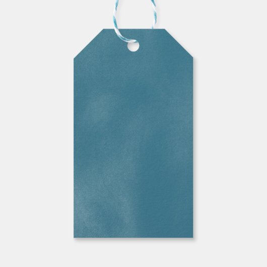 Blue Bodysuit Baby Duwer Gefallen Geschenketikette Geschenkanhänger (Rückseite)