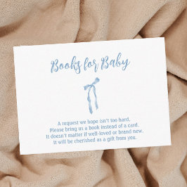 Blue-Bogen-einfache Baby-Duschkabine Begleitkarte