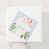 Blue Boho Arch Cactus Toys Boy Baby Shower Geschenkanhänger (Beispiel)