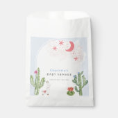 Blue Boho Arch Cactus Toys Boy Baby Shower Geschenktütchen (Vorderseite)