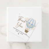 Blue Boho Bear Baby Shower Geschenkanhänger (Beispiel)