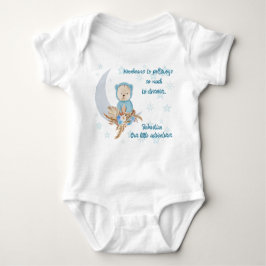 Blue Boho Bear Moon Baby Bekleidung Baby Strampler