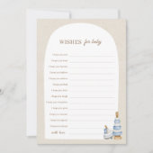 Blue Boho Blöcke und Spielzeug wollen Babyberatung Einladung (Vorderseite)