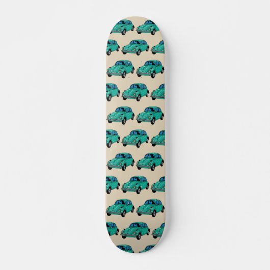 Blue Boho Car Skateboard (Vorne)
