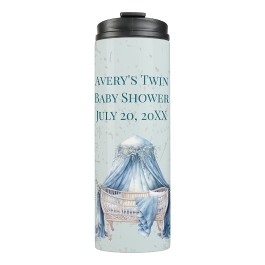 Blue Boho Crib Thermosbecher (Vorderseite)