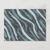 Blue Boho Feathers Gold Wild One Boy Baby Dusche Einladungspostkarte (Rückseite)