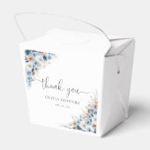Blue Boho Floral Baby Showbox Geschenkschachtel (Rückseite)