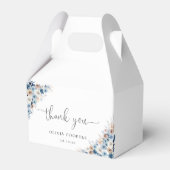 Blue Boho Floral Baby Showbox Geschenkschachtel (Vorderseite)