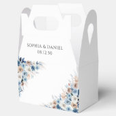 Blue Boho Floral Gastgeschenk Hochzeit Box Geschenkschachtel (Geöffnet)