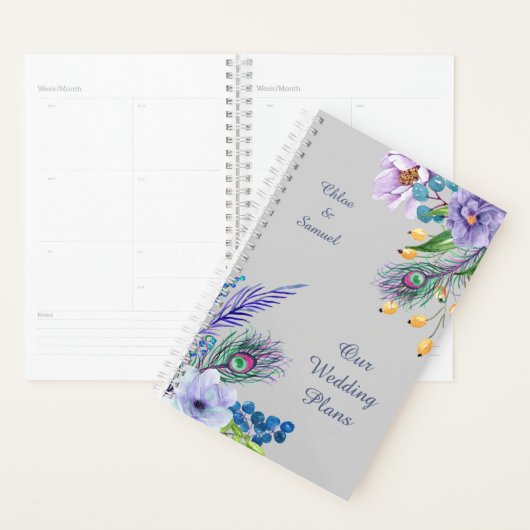 Blue Boho Floral Wedding Planer (Anzeige)