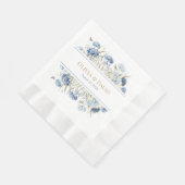 Blue Boho Garden Blume Hochzeiten von Napkins Serviette (Ecke)
