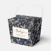 Blue Boho Gastgeschenk Hochzeit Box Geschenkschachtel (Vorderseite)