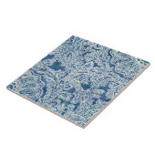 Blue Boho Lace Paisley Pattern Fliese (Seite)