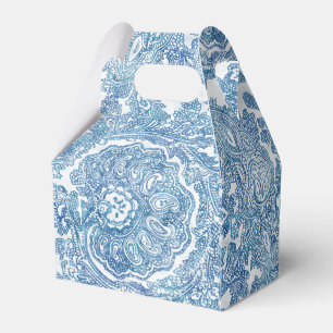 Blue Boho Paisley Pattern Geschenkschachtel