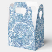 Blue Boho Paisley Pattern Geschenkschachtel (Geöffnet)