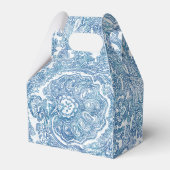Blue Boho Paisley Pattern Geschenkschachtel (Vorderseite)