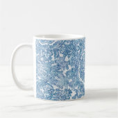 Blue Boho Paisley Pattern Kaffeetasse (Links)