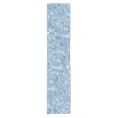 Blue Boho Paisley Pattern Kurzer Tischläufer (Vorderseite)