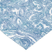 Blue Boho Paisley Pattern Kurzer Tischläufer (Ecke)