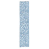 Blue Boho Paisley Pattern Kurzer Tischläufer (Vorderseite)